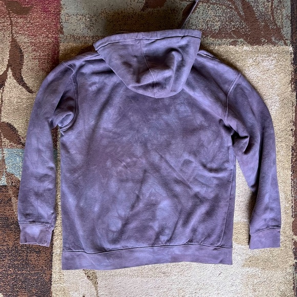 The Mountain Hoodie, Mens L, Nature Wolf Eagle Purple Grey Tie Dye 2019 - Picture 4 of 5